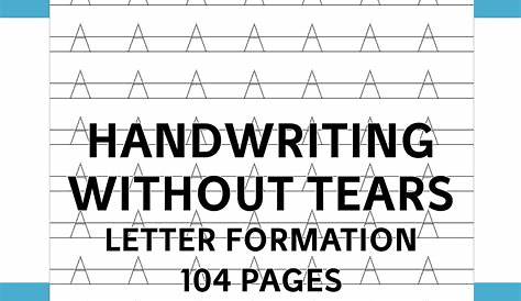 handwriting without tears cursive worksheet