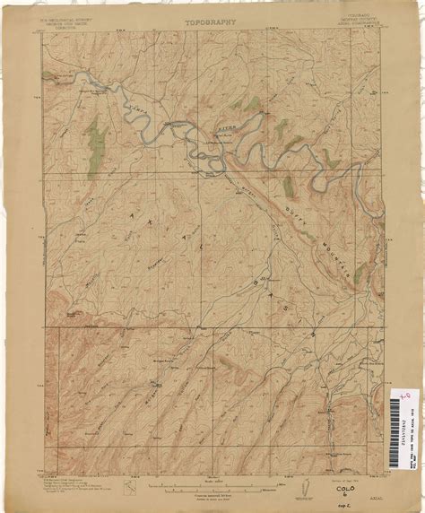 Antique Tungsten Colorado 1942 Us Geological Survey Topographic Map