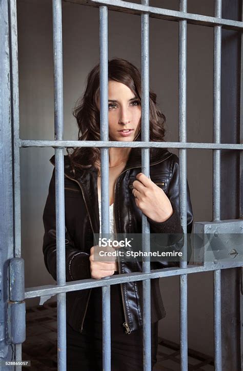 Woman In Prison Stock Photo Download Image Now Prison Bars Women