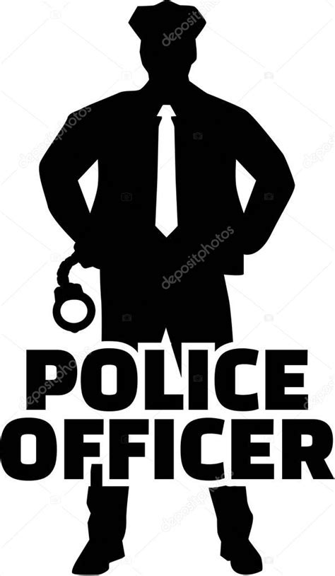 Police Officer Silhouette — Stock Vector © Miceking 180015028