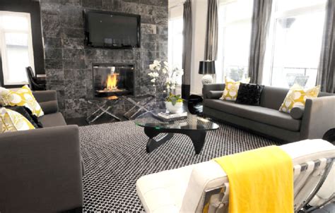 Do you feel what we feel here? Black and Gray Living Room - Contemporary - living room ...