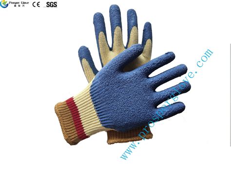 Gauge Kevlar Aramid Liner Cut Heat Resistance Latex Coated Safety Aramid Latex Work Glove