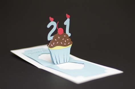 Birthday Pop Up Card Detailed Cupcake Tutorial Creative Pop Up Cards