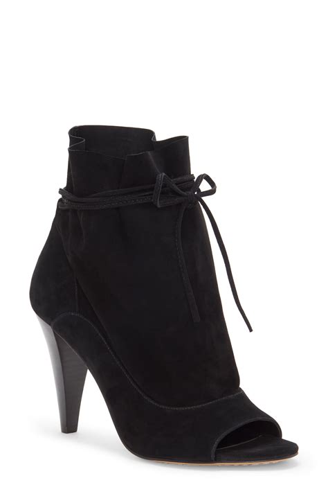 Vince Camuto Avera Bootie in Black Suede (Black) - Save 30% - Lyst