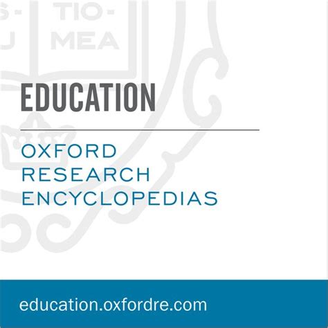 Oxford Research Encyclopedias Ore Education