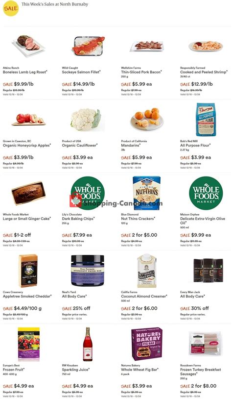 Find your local whole foods market flyer with redflagdeals.com. Whole Foods Market Canada, flyer - (Special Offer - North ...