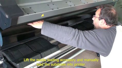 Using The Media Loading Accessory On The Hp Latex 260 Designjet L26500