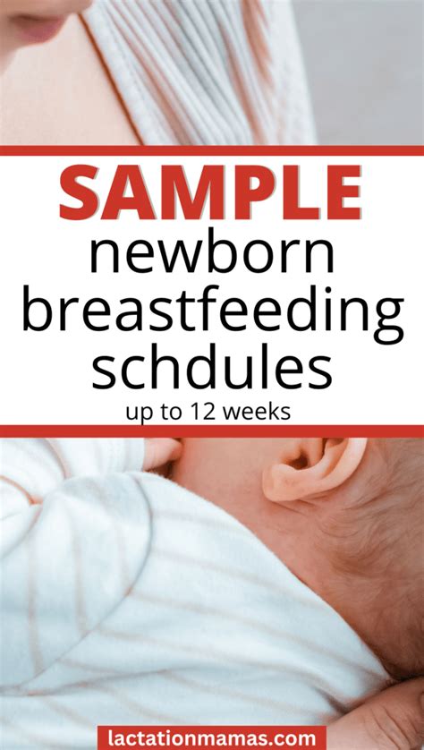 The Best Newborn Breastfeeding Schedule Up To 12 Weeks