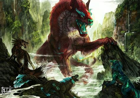Pin By Madeline Murphy On 动物 Fantasy Beasts Beast Creature Spirit