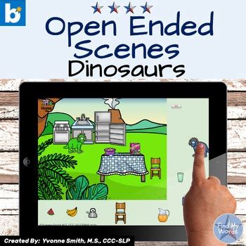Open Ended Speech And Language Therapy Scenes Boom Cards Dinosaurs