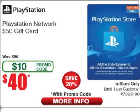 If you use a redcard in the same purchase transaction with another form of payment, the 5% discount will apply only to the purchase amount tendered to your redcard. 20% off PlayStation store gift card at Fry's with promo ...