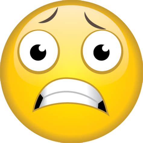 Fearful Face Emoji Vector Png Similar Png Images And Photos Finder