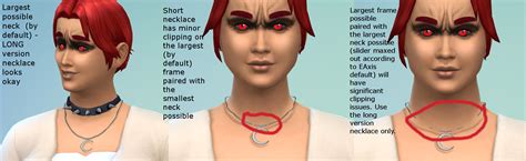 Mod The Sims Moon Crescent Necklace Stand Alone Or With Spiked