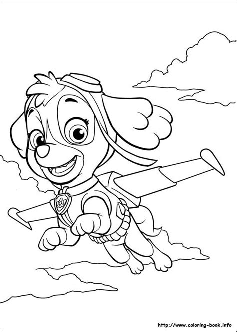 50 paw patrol pictures to print and color. Paw Patrol Bilder Ausmalen Sky - coloring pages for kids