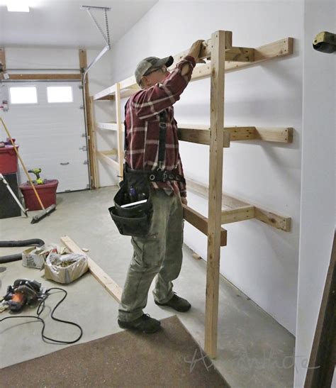 Best Diy Garage Shelves Attached To Walls Basement Shelving Diy