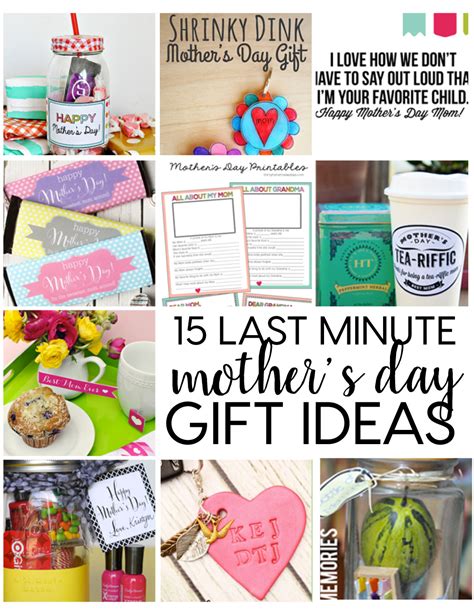 You probably don't have a television, newspaper, magazine, radio or, um, the internet. Last Minute Mother's Day Gifts