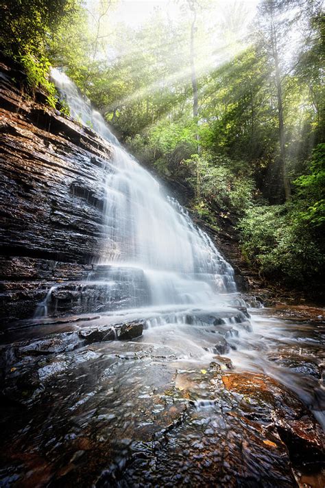 Sunshine At The Waterfall Photograph By Debra And Dave Vanderlaan