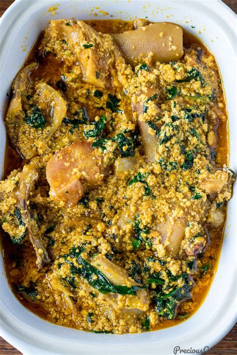 Egusi soup is popular in western africa. EGUSI SOUP - NIGERIAN EGUSI SOUP | Precious Core