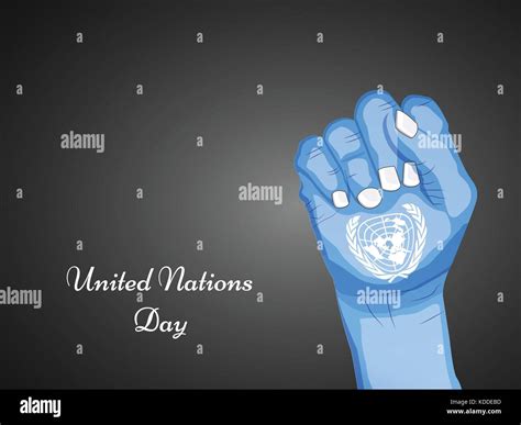 Illustration Of United Nations Day Background Stock Vector Image Art
