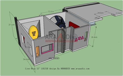 Za audio production produksi box power. Skema Box Line Array 12 inch Single LA121B