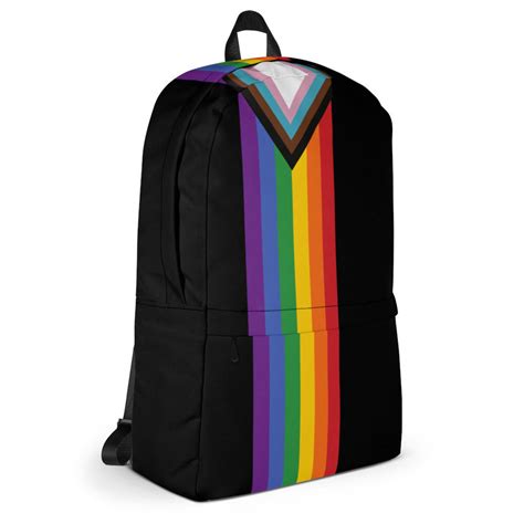 rainbow backpack inclusive pride flag bag pride school bag etsy