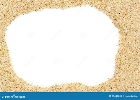 Beach Sand Frame Stock Image Image Of Backdrop Reminder 25487605
