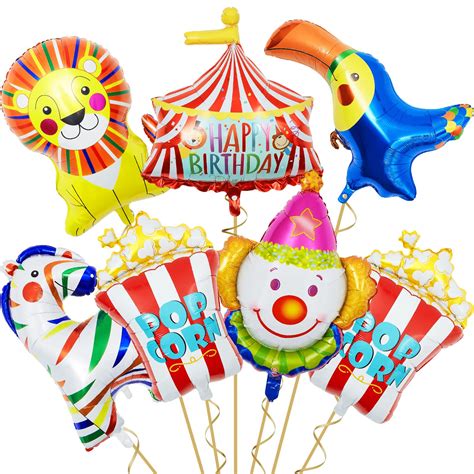 Buy 7 Pieces Carnival Circus Stage Balloon Carnival Theme Party