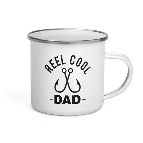 Reel Cool Dad Fishing Fathers Day Camper Coffee Mug Etsy