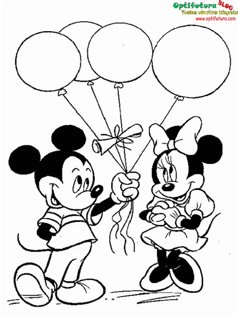 Dibujos Mickey Y Minnie Mouse De Disney Para Colorear Gratis Colorear