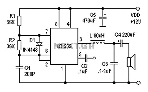 Ne 555 Amplifier Circuit Diagram