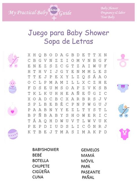 Baby Shower Games In Spanish My Practical Baby Shower Guide