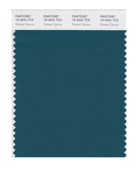 Pantone Smart Color Swatch Card 19 4524 Tcx Shaded Spruce Columbia