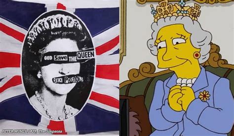 sex pistols and the simpsons the queen in pop culture
