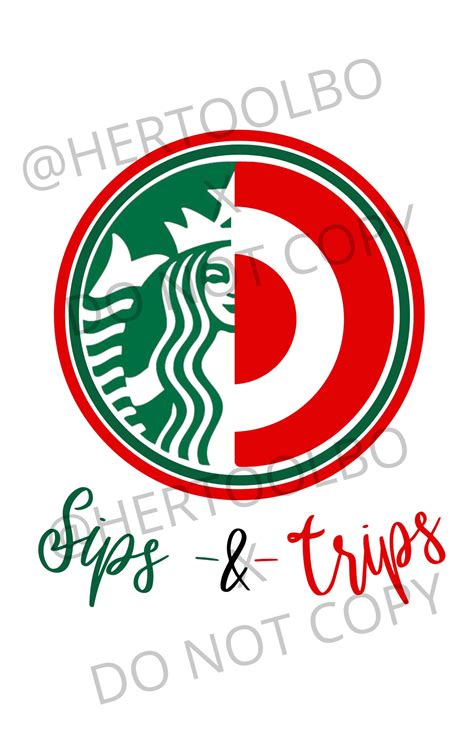Digital Design Download: Sips & Trips Starbucks Target | Etsy