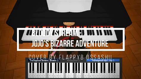 Roblox Pianobloody Stream Jojos Bizarre Adventure Op2fullnotes