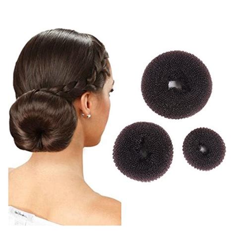 Get hair donut perfect hairstyle 20 cm extra large big giant size bun helper styler buy online hair donuts Hair Donut Bun Maker, Hair Doughnut, Doughnut Ring, Hair ...
