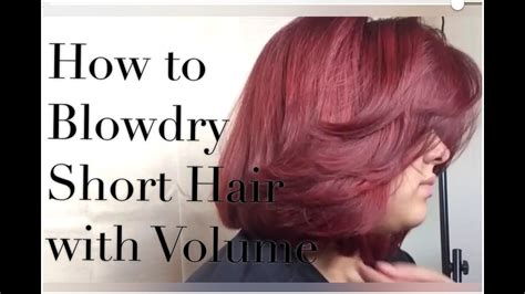 Blow drying forces air across the surface of hair. How to: Blow-Dry Short Hair with Volume - YouTube