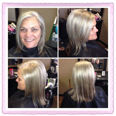 Have You Been Coloring Your Hair For Years And Want To Go Gray Get SILVER HIGHLIGHTS Silver