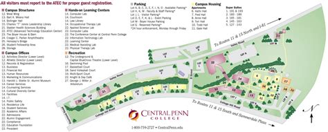 Penn College Campus Map Map Vector