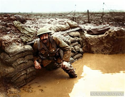 British Soldier In A Flooded Trench Ca 1915 1917 2560×1988