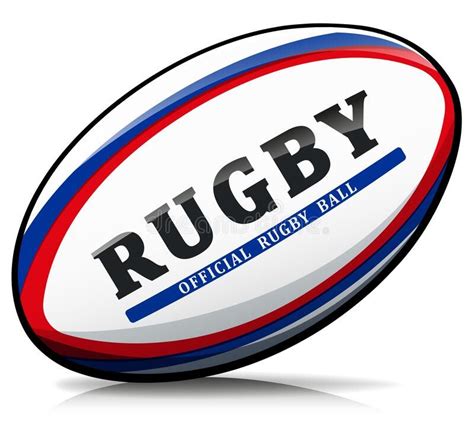 Vector Rugby Ball Isolated Illustration Stock Vector Illustration Of