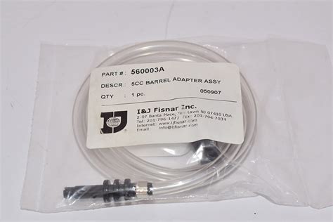 fisnar 560003a barrel adapter assembly kit 5cc industrial and scientific