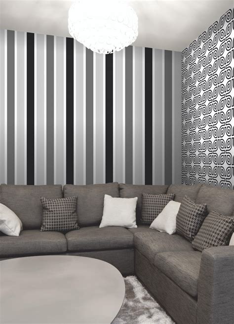 Free Download Magnum Stripe Wallpaper Black White Silver Wallpaper Metres X X