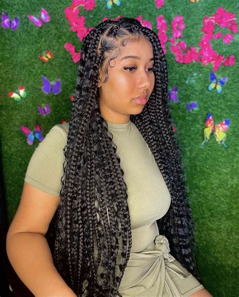 Bohemian Knotless Braids Bohemian Box Braids Bohemian Braids