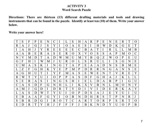 Activity 3 Word Search Puzzle Brainlyph