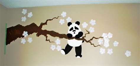 Panda Mural Hand Painted Eclectic Kids Toronto By About