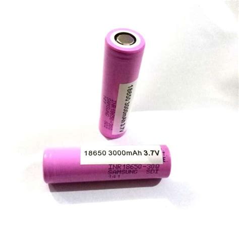Jual Samsung Inr 18650 30q Li Ion Battery 3000mah 37v Flat Top Di