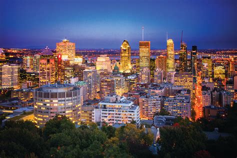 downtown montreal skyline at night go next