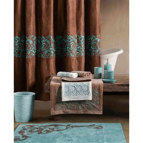 Turquoise Scroll Western Bath Collection In 2020 Western