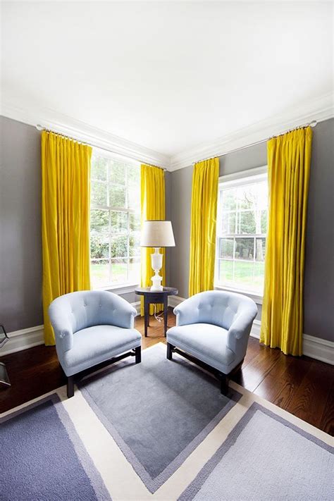 The Way To Brighten Up A Room With Yellow Curtains Yellow Living Room
